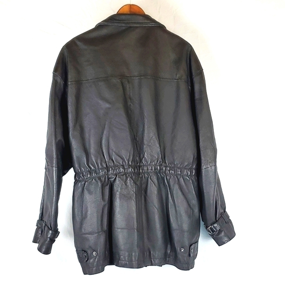 Vintage Phase 2 Black Leather Jacket - Picture 6 of 11